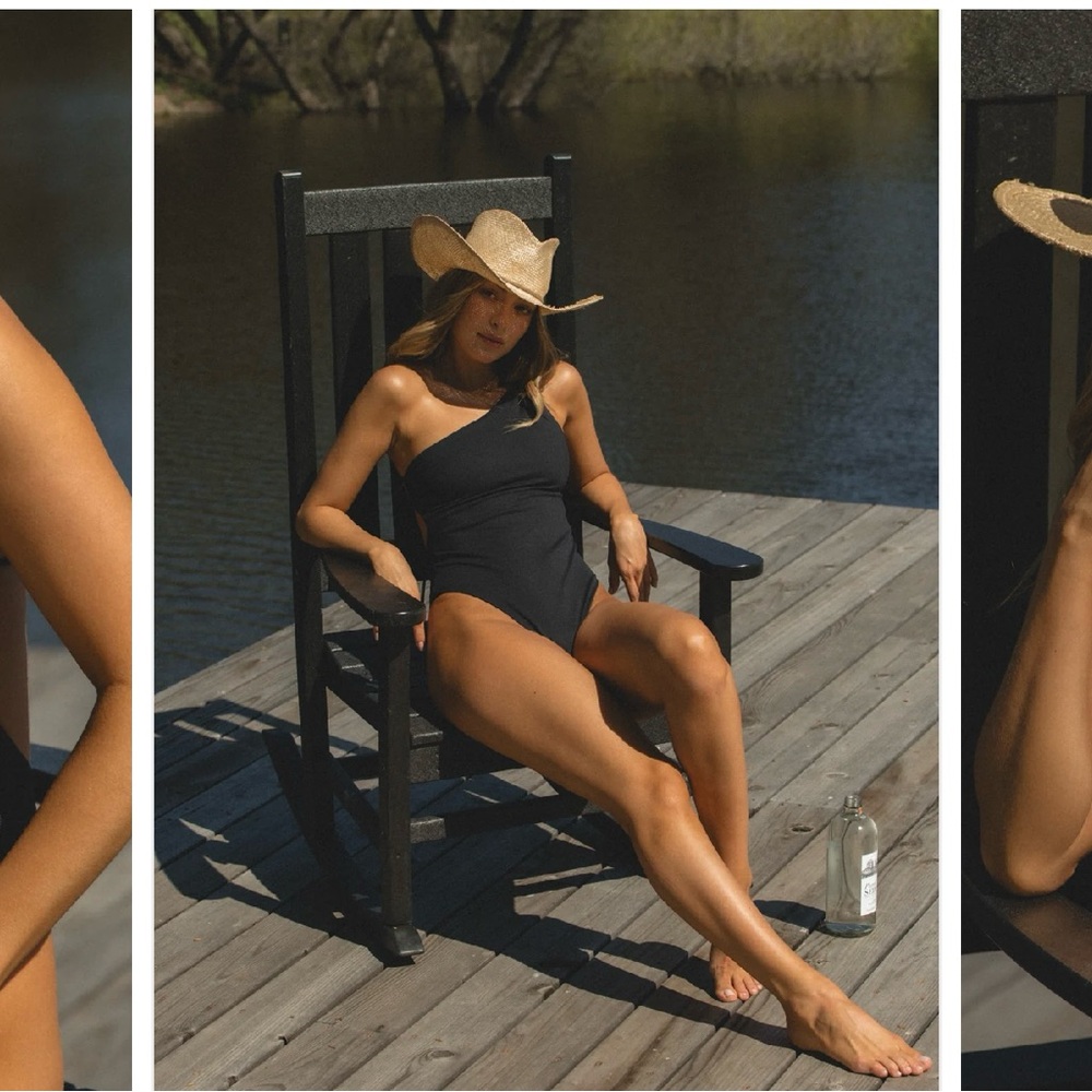 Tanlines by Sivan Swim - CAPE TOWN ONE PIECE // ONYX- Size Large